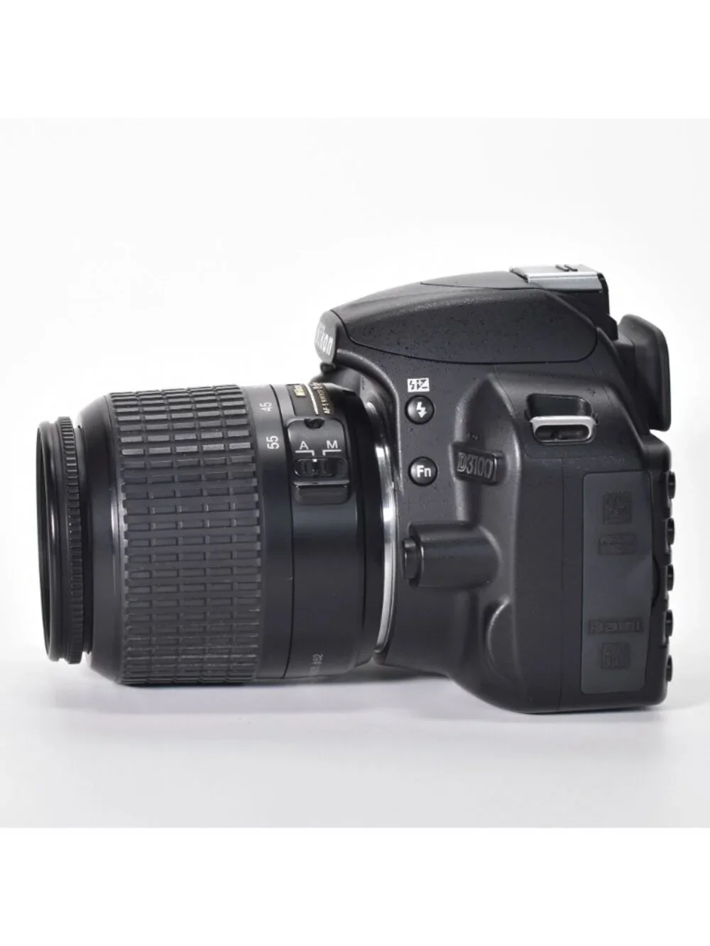 Nikon D3100 Digital SLR Camera 14.2MP 18-55mm Lens HD Video 3837 Clicks 64GB SD
